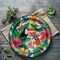 8 Count Tropical Palm Leaves Luau Party Paper Dinner Plates 9" Tropical Party Supplies